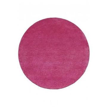 New Pretty In Pink Round Wool Rug