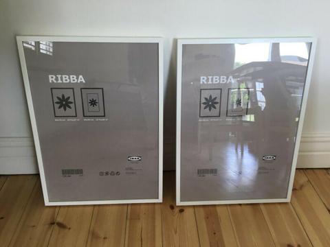 IKEA ribba white frames 50x70cm