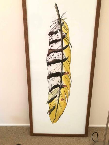 Framed Feather Art- NEW