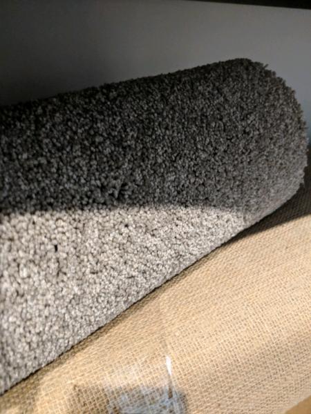 Gray carpet leftover roll