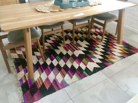 Beautiful, bright, colorful woven Rug. 210cm x 143cm