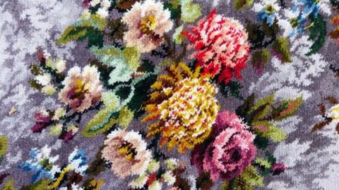 SOLD **Vintage 1950s floral Axminster carpet *SOLD*