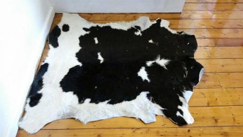 vintage cow hide rug