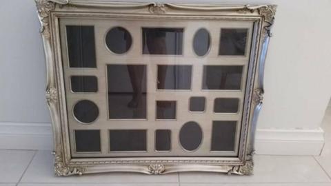ORNATE Gold Picture Frame with various insertions