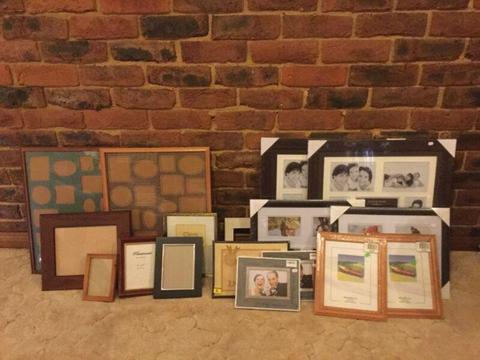 Assorted New and Used picture frames