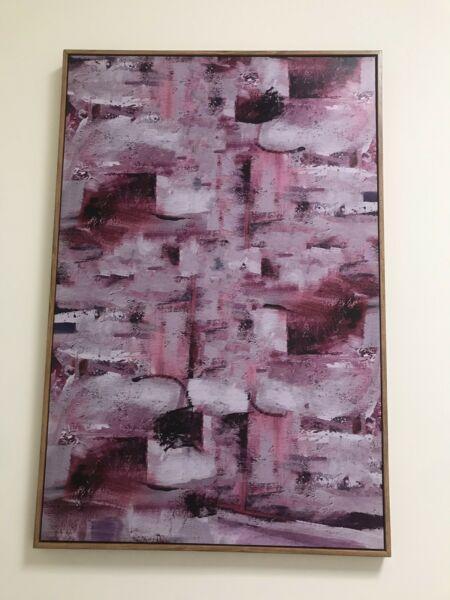 Abstract print - purple & pink