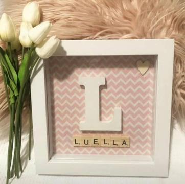 Personalised Scrabble Name Frames