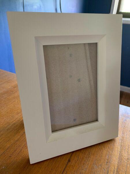 COUNTRY ROAD as new white wooden photo frame