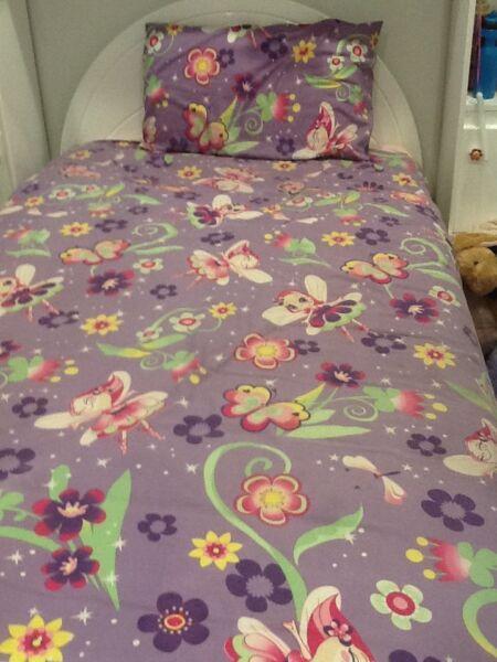 Girls doona cover and pillow case
