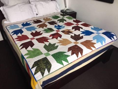 Arrow Design Patchwork Quilt - Handcrafted Locally