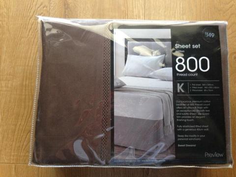 Brand New King Size sheet set - 800 thread count