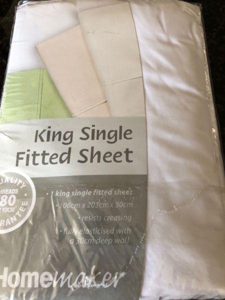 King Single Fitted Sheet