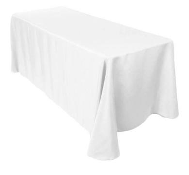White Table Throws for 6ft Table, Cover / Cloth, Camp or home