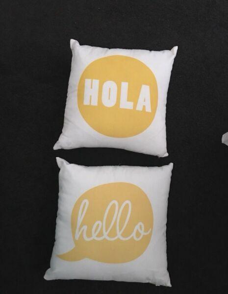 Hello & Hola Cushions
