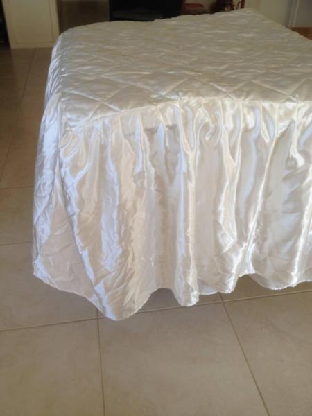Satin Queen Bed Cover