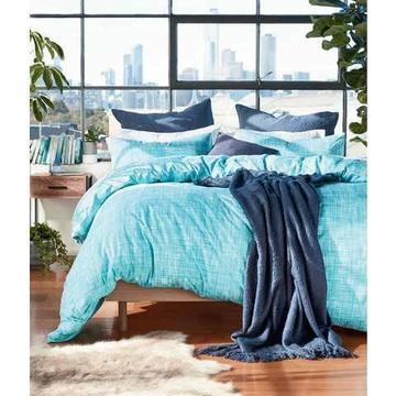 July 277# A new Single Quilt cover set Blue