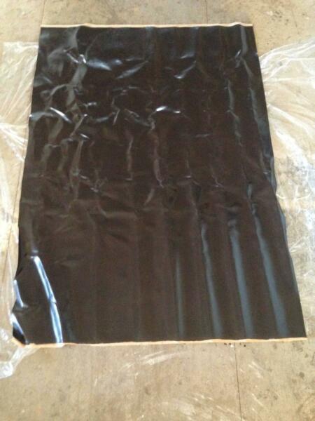 ID# 394 - Large Piece of Real Leather - Dark Brown - 1m x 1.4m