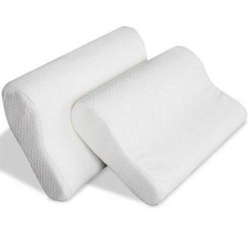 2 X 10cm Thick Memory Foam Contour Pillows
