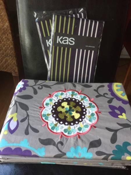 KAS Double bed doona cover and 2 pillowcases