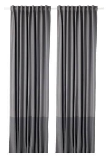 Ikea Marjun curtains - two tone grey