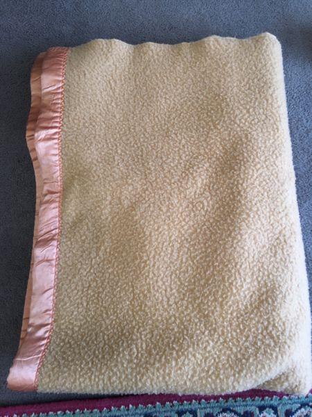 Light brown clean warm Blanket