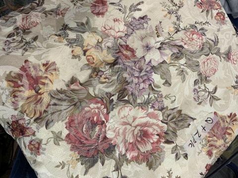 Queen Floral Doona Cover with satin piping