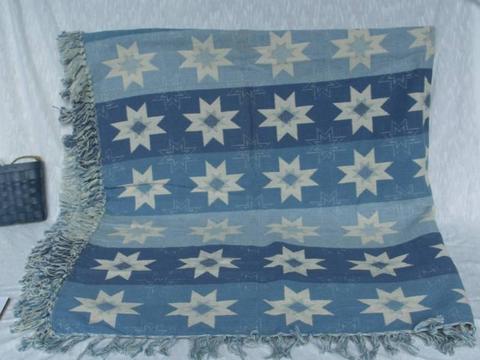 Country style cotton throw