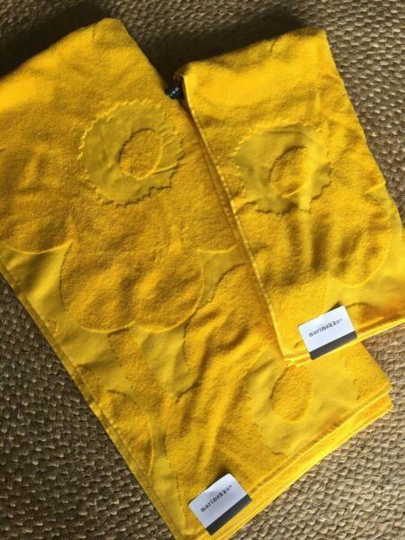 Marimekko Yellow Towels