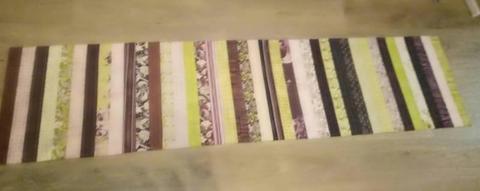 Multi colored table runner