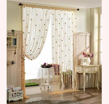 3mX3m String Curtains With Rose Flowers Door curtain Room Divider