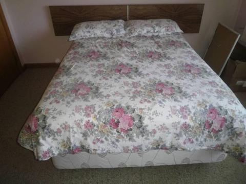 double bed with matress and doona