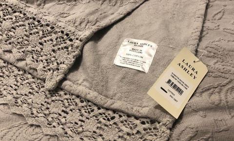 Laura Ashley Throw Rug NEW with tags