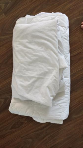 King single mattress protector and fitted sheet