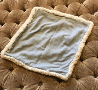 Laura Ashley cornflower blue cushion cover