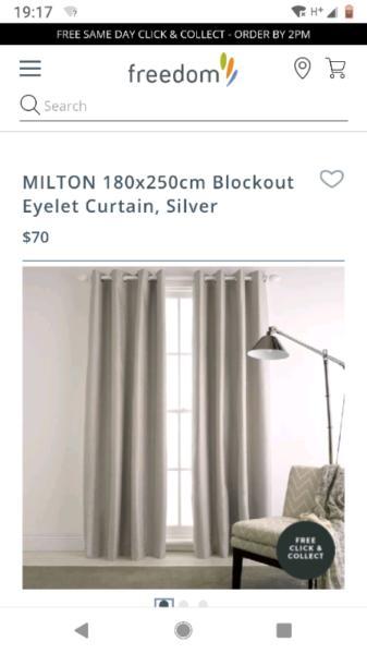 Freedom blackout curtain incl curtain rod and hooks