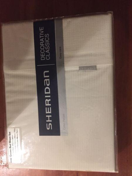 Sheridan QB Sheet Set - new - Snow White colour