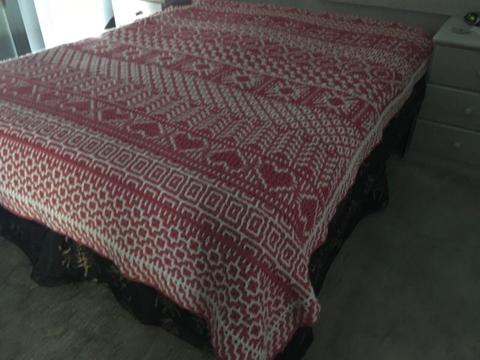 Hand made one off a kind crochet blanket