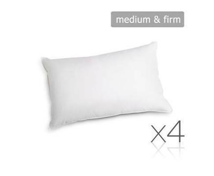 FREE MEL DEL-4x Polyester Filling Pillows - 2 Firm & 2 Medium