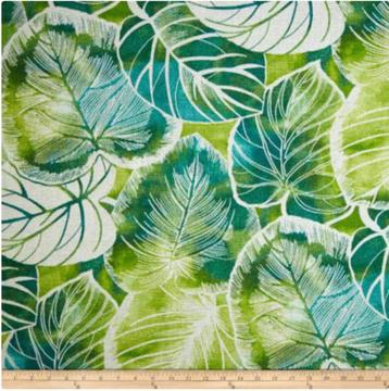 outdoor fabric - tropical pattern - 6.4metres
