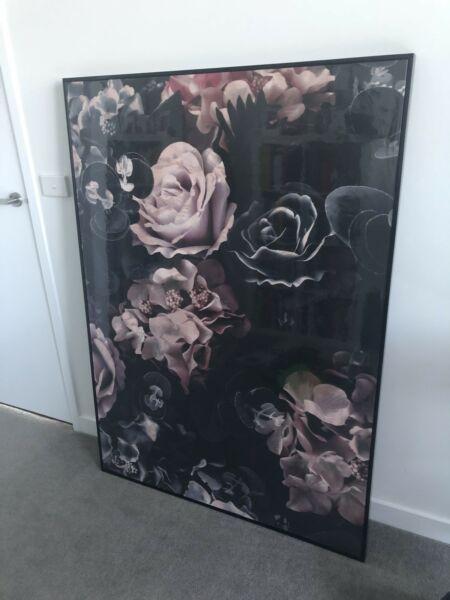 Wild Roses print as seen on The Block