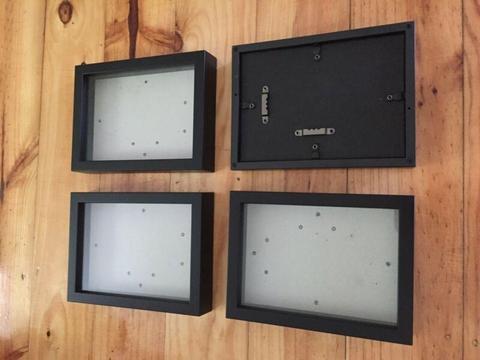 4x Shadow Box 5x7 Picture Frames