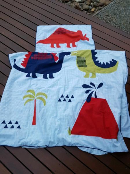Single Bed Quilt Cover Set Dinosaur Theme