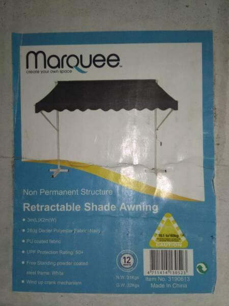 Retractable Outdoor Awning Blind 3x2M