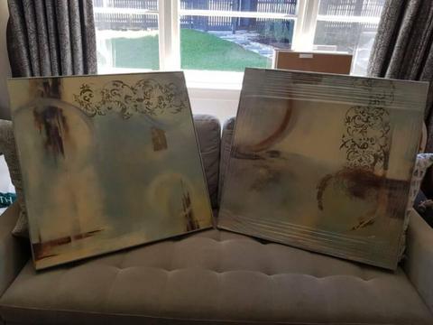 Set of 2 Framed Canvas by Ella Monroe-MOVING SALE-Hampton 3188