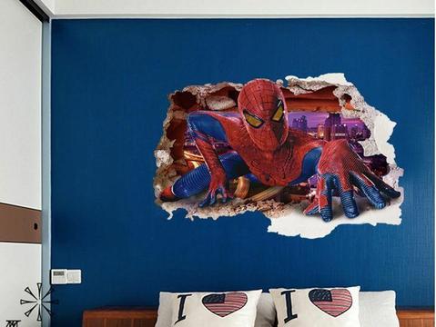 NEW 3D Removable Wall Sticker Decor Children Kid Decal Spider-Man