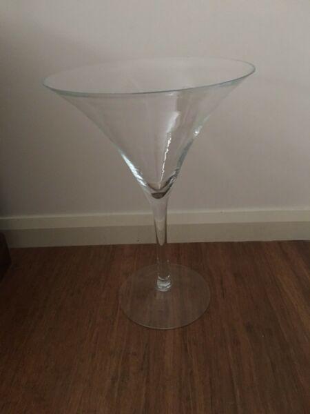 Cocktail glass huge size used for display on shop counter - 50cm high