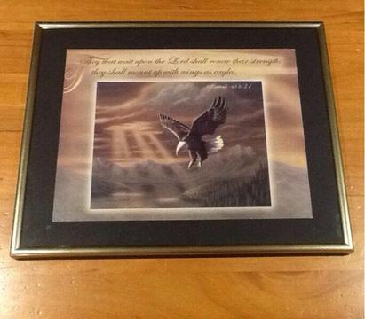 Isaiah 40:31 - 'Wings As Eagles' Wall Art - new condition
