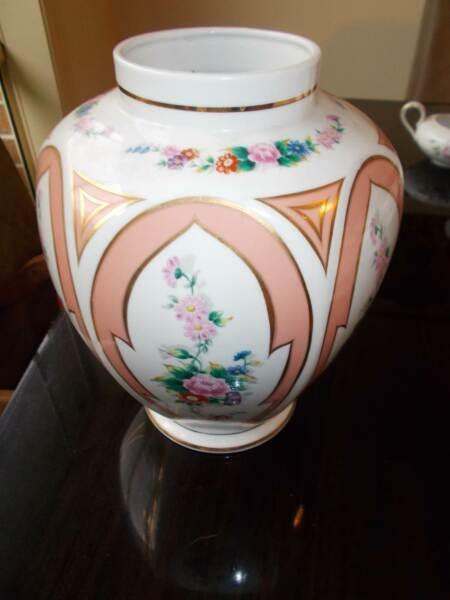 Antique Golden Crystal Vase Made Japan