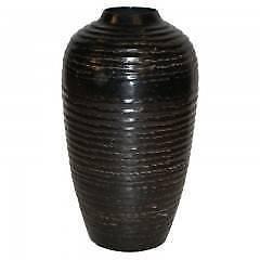Decorative Vase - Moroccan Painted Metal Twine Pattern Vase 32cm