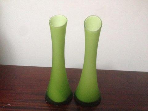 Apple green mini vase